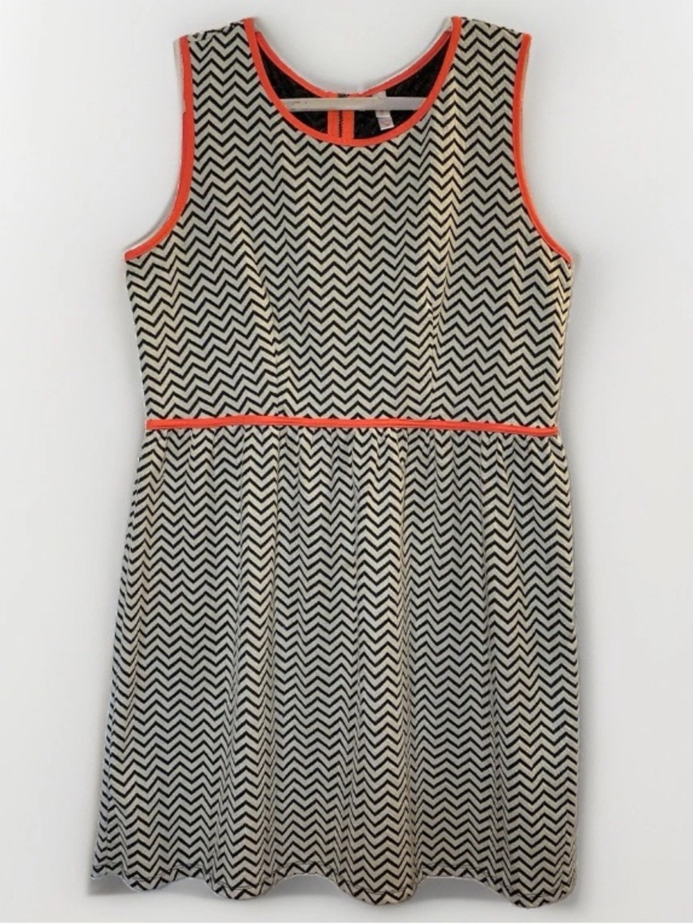 Xhilaration Women’s XXL Dress Pink Black White Chevron Striped Mini Colorblock